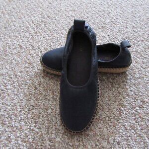 Cole Haan Cloudfeel Leather Slip-On Espadrille Pinch Maine Loafer Navy Blue 6.5